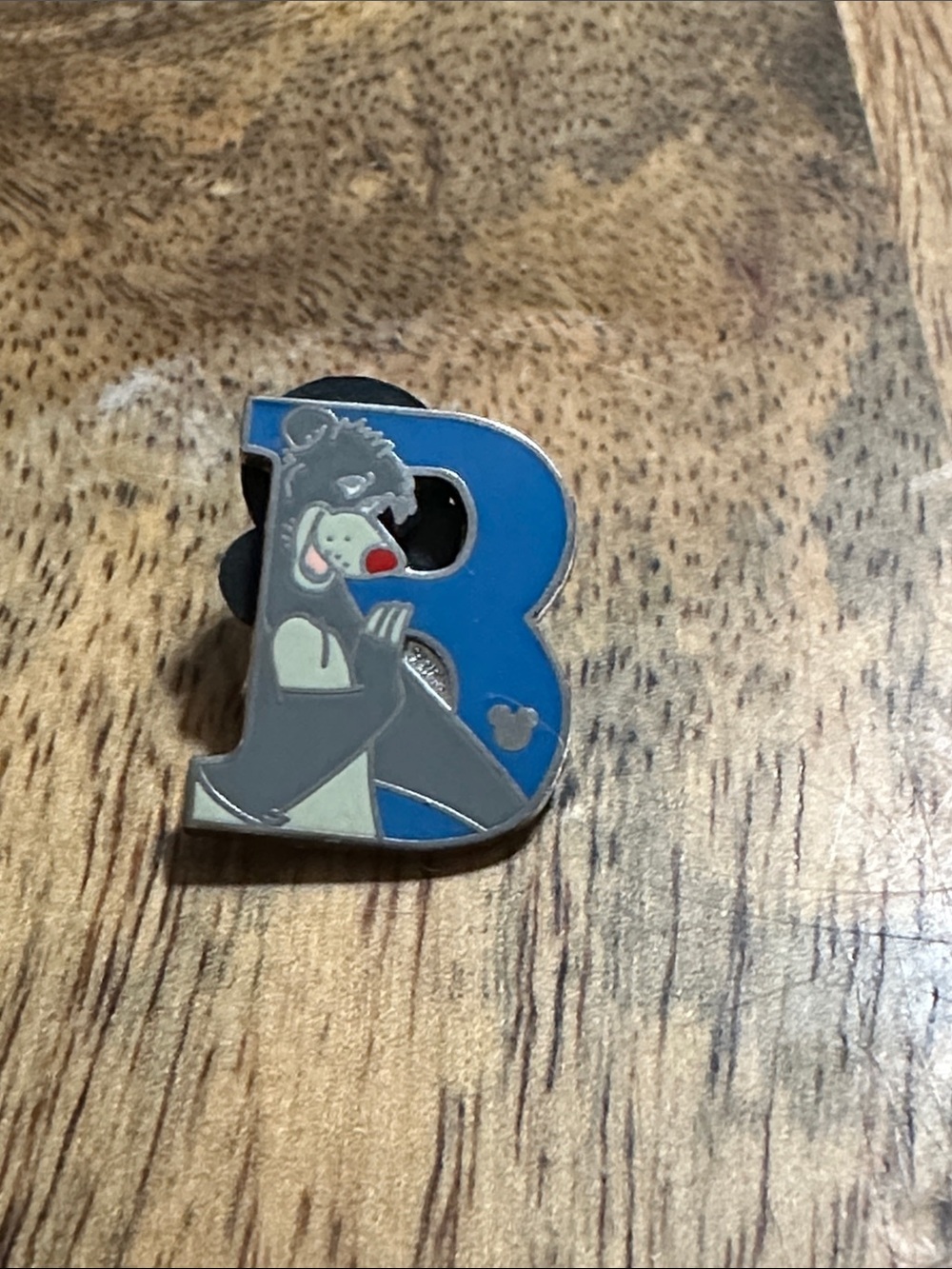 2011 Disney Alphabet Collection Jungle Book Baloo “B” Enamel Pin